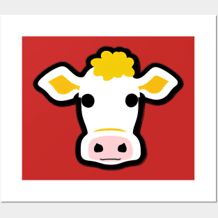 Moo-velous Cow: A Playful Cartoon Design for Your Everyday Delight Posters and Art